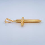 Dije Cruz 1.6gr / 4.6cm / Oro Amarillo 18K $