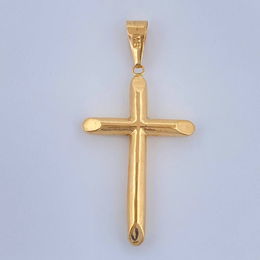 Dije Cruz 1.6gr / 4.6cm / Oro Amarillo 18K $