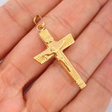 Dije Cruz Cristo 1.85gr / 4.2cm / Oro Amarillo 18K $