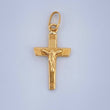 Dije Cruz Cristo 0.35gr / 2.1cm / Oro Amarillo 18K $