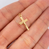 Dije Cruz Cristo 0.35gr / 2.1cm / Oro Amarillo 18K $