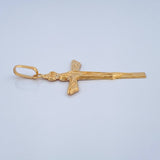 Dije Cruz Cristo Inri 1.4gr / 4.2cm / Oro Amarillo 18K $