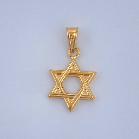 Dije Estrella De David 0.55gr / 2cm / Oro Amarillo 18K $