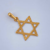Dije Estrella De David 0.75gr / 2.5cm / Oro Amarillo 18K $