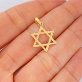 Dije Estrella De David 0.75gr / 2.5cm / Oro Amarillo 18K $