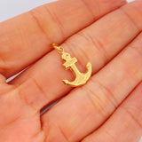 Dije Ancla 0.7gr / 2.4cm / Oro Amarillo 18K $