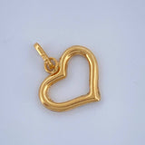 Dije Silueta Corazon 0.45gr / 1.7cm / Oro Amarillo 18K $