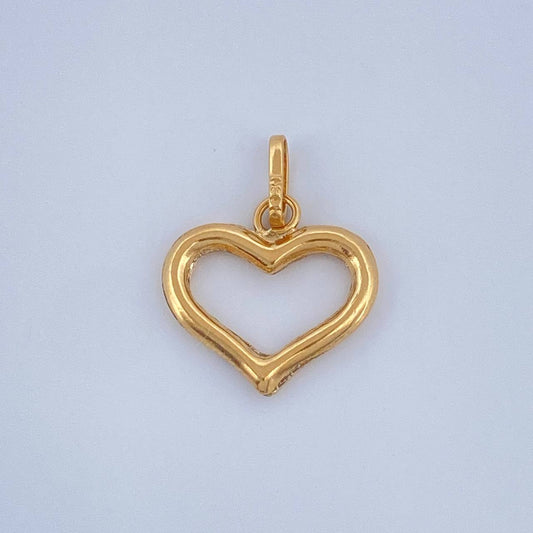 Dije Silueta Corazon 0.45gr / 1.7cm / Oro Amarillo 18K $