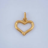 Dije Silueta Corazon 0.45gr / 1.7cm / Oro Amarillo 18K $
