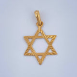 Dije Estrella De David 0.75gr / 2.5cm / Oro Amarillo 18K $