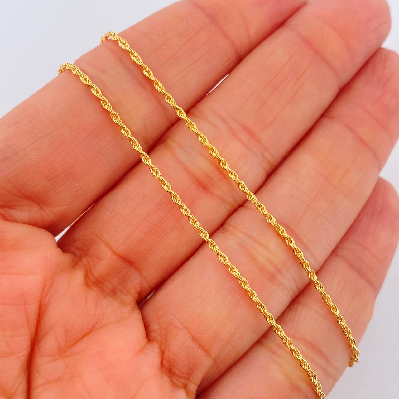 Set Cadena y Dije Lazo + Cruz 1.5gr / 44.5cm / 1.1mm Oro Amarillo 18K (Oferta) &