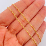Set Cadena y Dije Lazo + Cruz 1.5gr / 45cm / 1.2mm Oro Amarillo 18K (Oferta) &