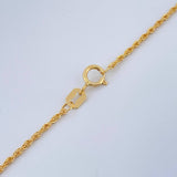 Set Cadena y Dije Lazo + Cruz 1.55gr / 45cm / 1mm Oro Amarillo 18K (Oferta) %