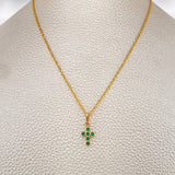 Set Cadena y Dije Lazo + Cruz 1.55gr / 45cm / 1mm Oro Amarillo 18K (Oferta) %