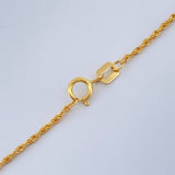 Set Cadena y Dije Lazo + Cruz 1.55gr / 45.2cm / 1.2mm Oro Amarillo 18K (Oferta) &