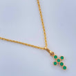 Set Cadena y Dije Lazo + Cruz 1.55gr / 45.2cm / 1.2mm Oro Amarillo 18K (Oferta) &