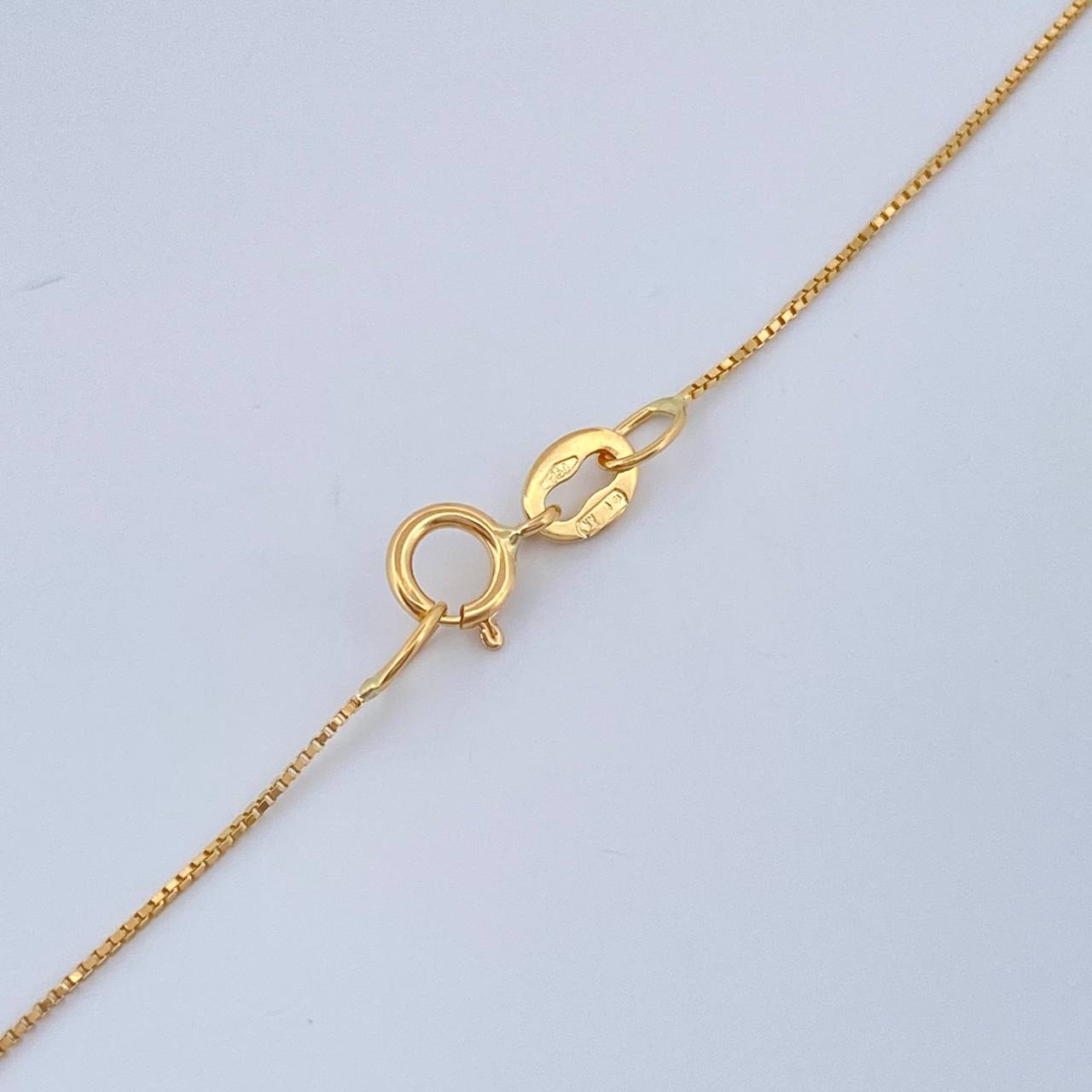 Set Cadena y Dije Veneciana + Cruz 1.45gr / 45.4cm / 1mm Oro Amarillo 18K (Oferta) %
