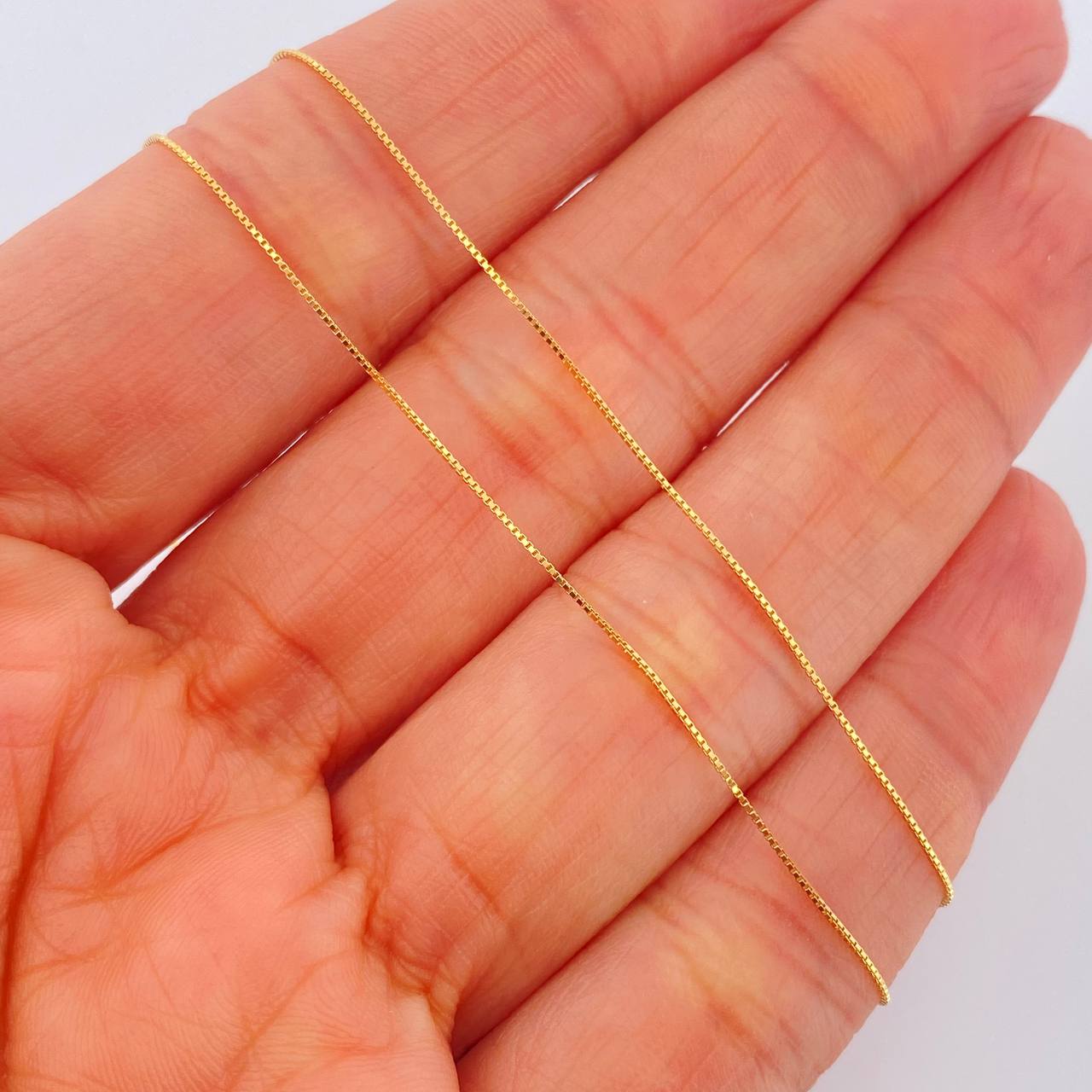Set Cadena y Dije Veneciana + Cruz 1.45gr / 45.4cm / 1mm Oro Amarillo 18K (Oferta) %