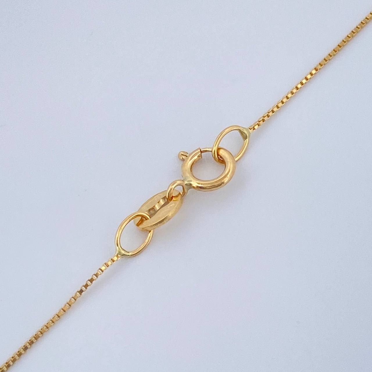 Set Cadena y Dije Veneciana + Cruz 1.7gr / 45.5cm / 1mm Oro Amarillo 18K (Oferta) %