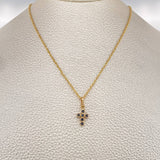 Set Cadena y Dije Lazo + Cruz 1.55gr / 45cm / 1.15mm Oro Amarillo 18K (Oferta) &