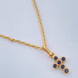 Set Cadena y Dije Lazo + Cruz 1.55gr / 45cm / 1.15mm Oro Amarillo 18K (Oferta) &