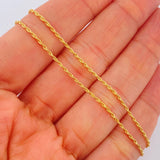 Set Cadena y Dije Lazo + Cruz 1.55gr / 45.2cm / 1.2mm Oro Amarillo 18K (Oferta) &
