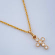 Set Cadena y Dije Lazo + Cruz 1.55gr / 45cm / 1.15mm Oro Amarillo 18K (Oferta) &