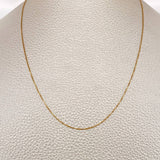 Cadena Veneciana 0.85gr / 45cm / 0.5mm Oro Amarillo +3 18K %