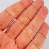 Cadena Veneciana 0.85gr / 45cm / 0.5mm Oro Amarillo +3 18K %
