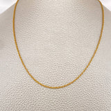 Cadena Lazo 1.25gr / 59.5cm / 1.25mm Oro Amarillo +3 18K %