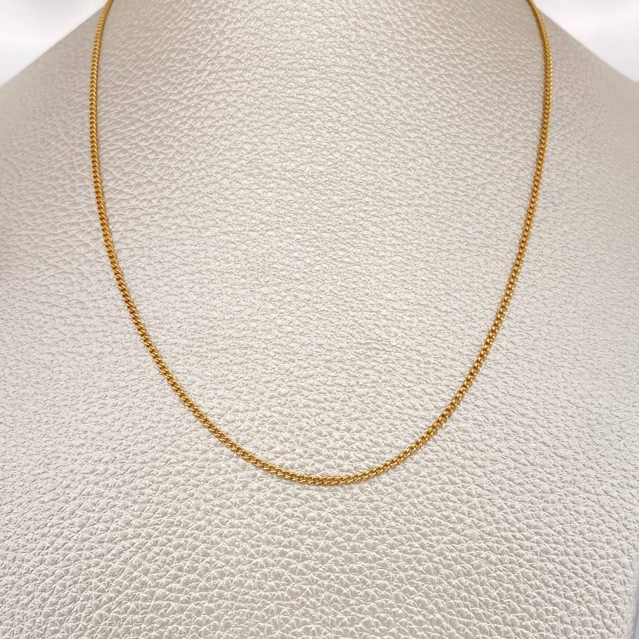 Cadena Mini Cubana 4gr / 54.5cm / 1.4mm Oro Amarillo +1 18K %
