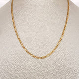 Cadena Figaro 3.8gr / 62cm / 2.5mm Oro Amarillo +1 18K %
