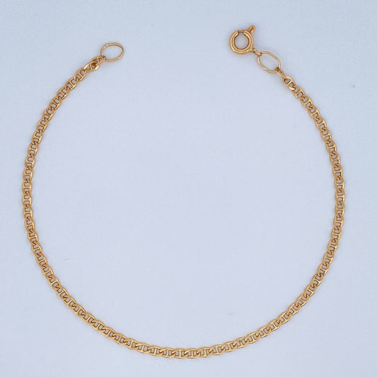 Pulso Escalera 2.6gr / 21.3cm / 2.3mm Oro Amarillo +3 18K %
