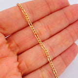 Pulso Figaro 1.25gr / 19cm / 2.32mm Oro Amarillo +1 18K %