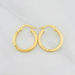 Candongas Miku Lineas 1.55g / 2.1cm Oro Amarillo 18K