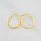 Candongas Miku Lineas 1.55g / 2.1cm Oro Amarillo 18K