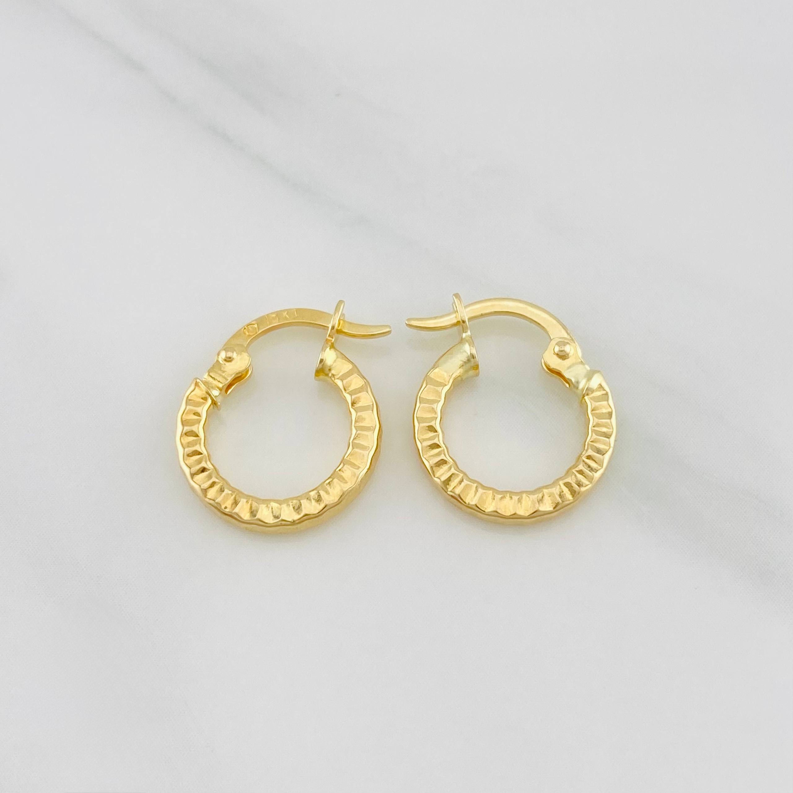 Candongas Roni 1.1g / 1.4cm Oro Amarillo 18K