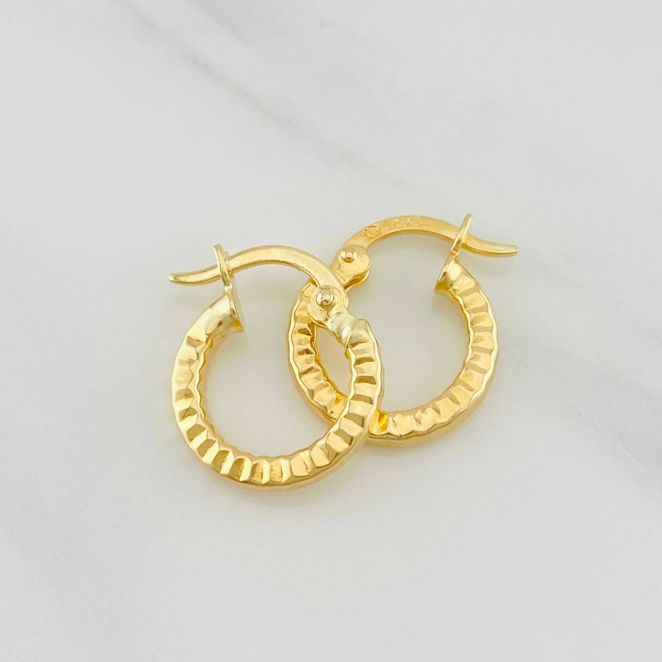 Candongas Roni 1.1g / 1.4cm Oro Amarillo 18K
