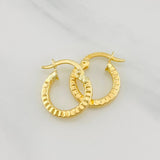 Candongas Roni 1.1g / 1.4cm Oro Amarillo 18K