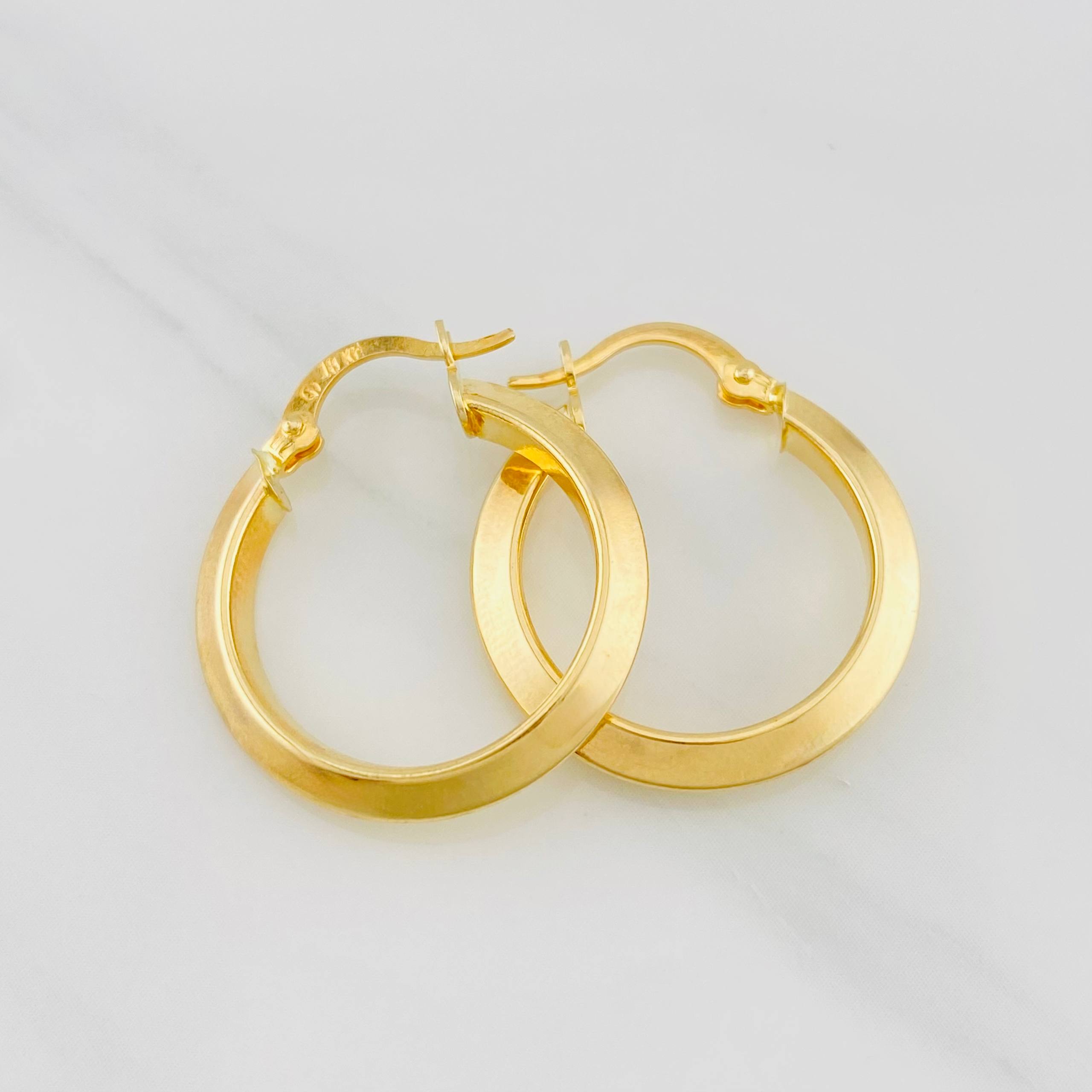 Candongas Clau 2.1g / 2.5cm Oro Amarillo 18K