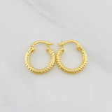 Candongas Cleo 1.1g / 1.5cm Oro Amarillo 18K