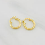 Candongas Cleo 1.1g / 1.5cm Oro Amarillo 18K