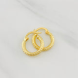 Candongas Cleo 1.1g / 1.5cm Oro Amarillo 18K