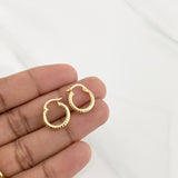 Candongas Cleo 1.1g / 1.5cm Oro Amarillo 18K