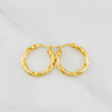 Candongas Derek 1.8g / 1.9cm Oro Amarillo 18K