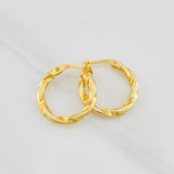 Candongas Derek 1.8g / 1.9cm Oro Amarillo 18K