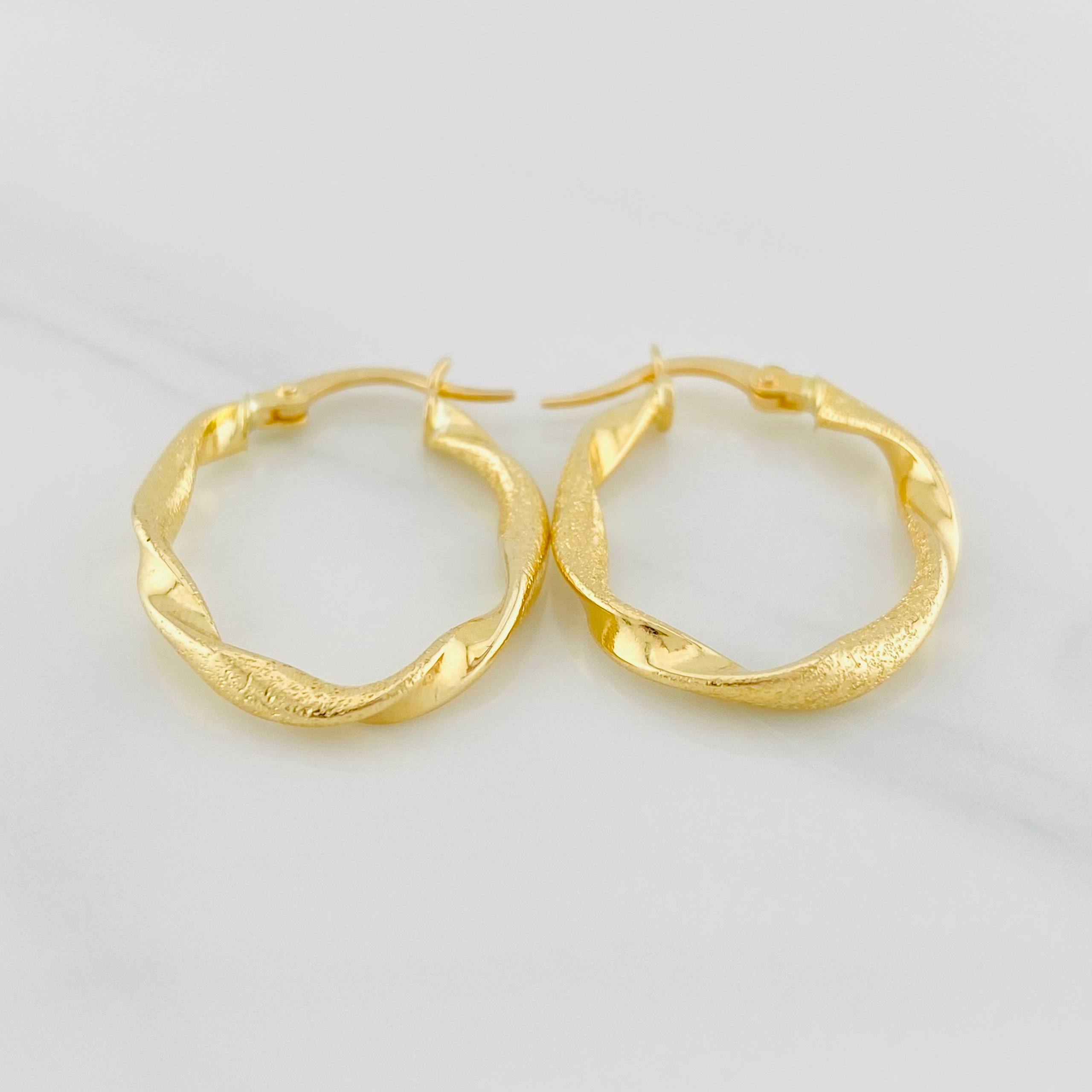 Candongas Judi 1.75g / 2.6cm Oro Amarillo 18K