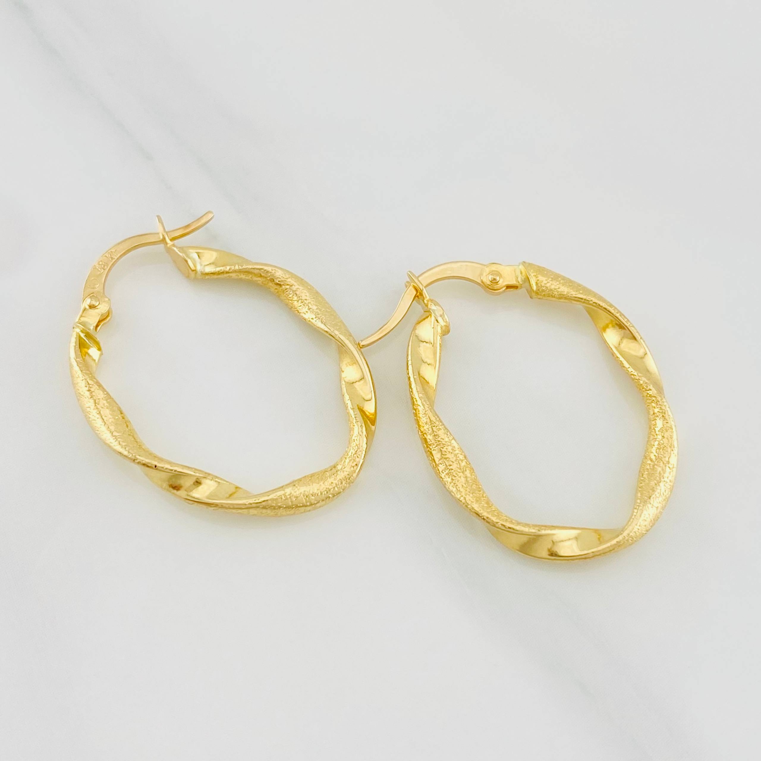 Candongas Judi 1.75g / 2.6cm Oro Amarillo 18K