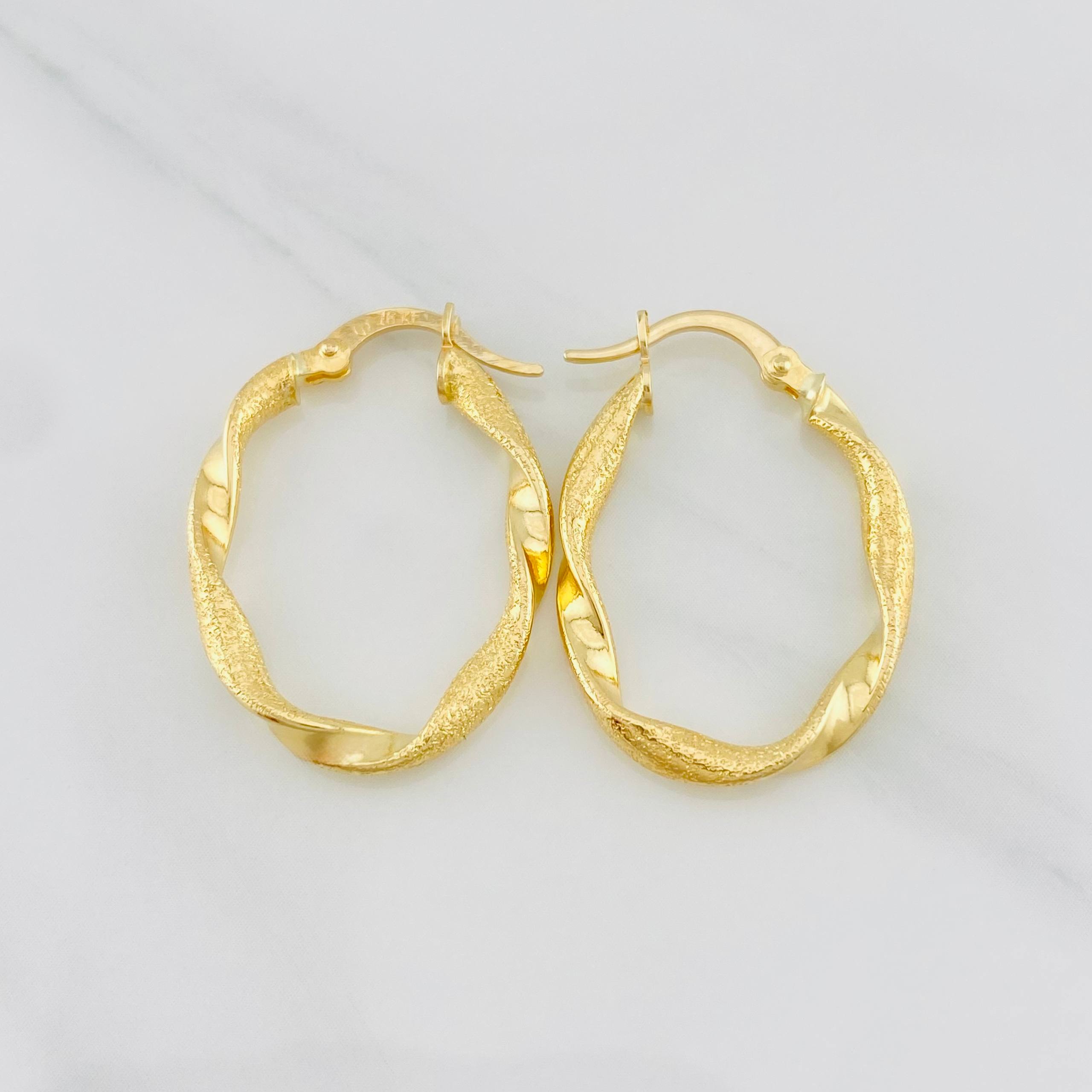 Candongas Judi 1.8g / 2.6cm Oro Amarillo 18K