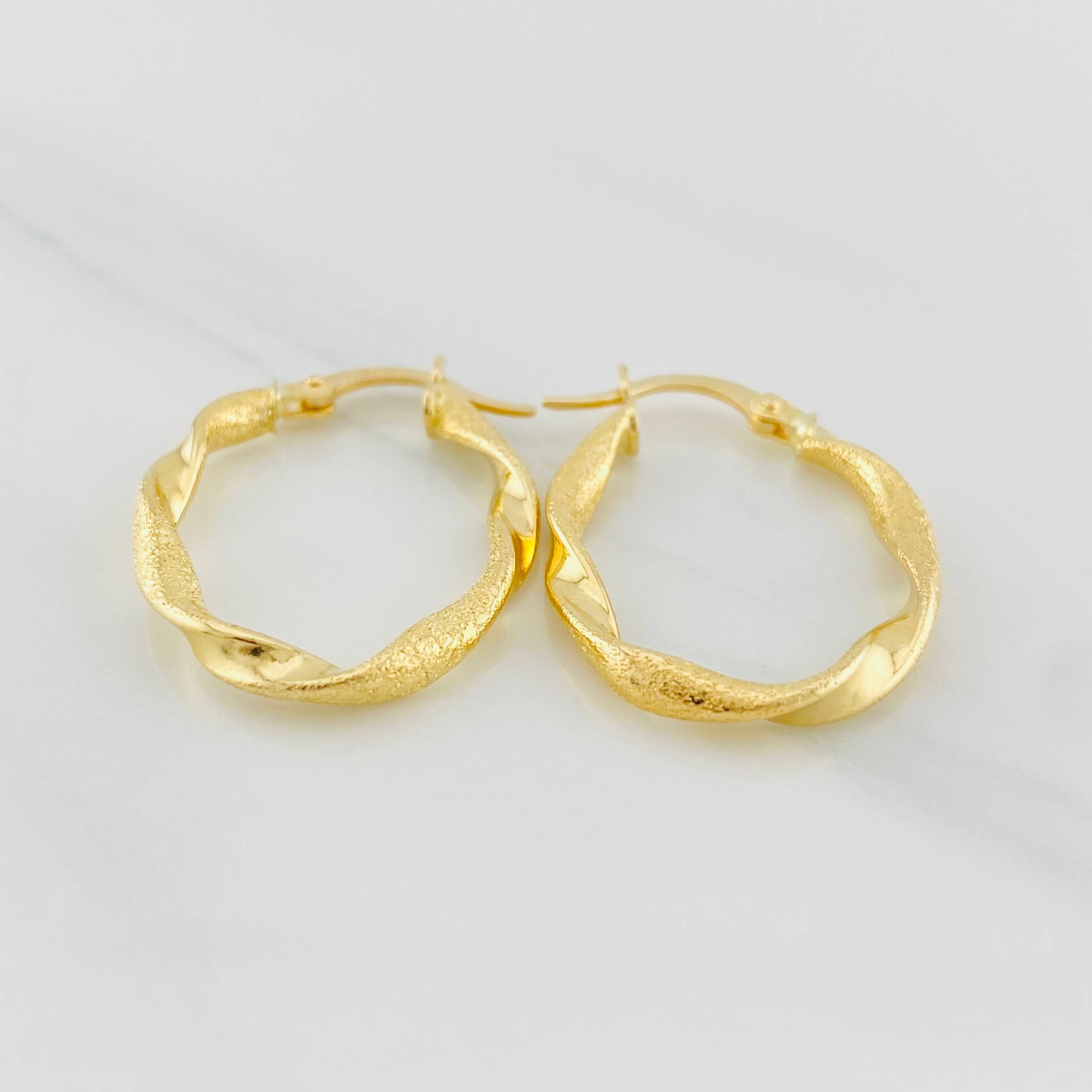 Candongas Judi 1.8g / 2.6cm Oro Amarillo 18K
